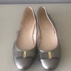 Cole Hahn Silver flats